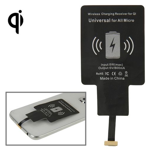 <OLD>QI WIRELESS CHARGING RECEIVER WITH MICRO USB CONNECTOR